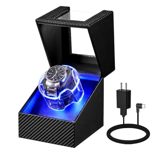 Image of ANWBROAD Watch Winder for Automatic Watches, Single Watch Winder with LED
