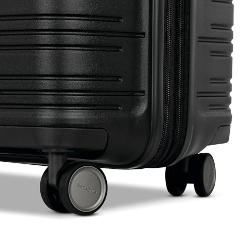 Samsonite Elevation Plus - Large Hardside Luggage - Scratch Resistant Polypropylene Shell, RightHeight™ Adjustable Handle, Integrated AirTag Holder, TSA Lock, WetPak™ Compartment - Triple Black - Image 5