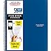 Five Star Spiral Notebook + Study App, 5-Subject, College Ruled Paper, Fights Ink Bleed, Water Resistant Cover, 8-1/2" x 11", 200 Sheets, Blue (73635)