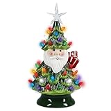 Yonuaret Weihnachtsbaum Lampe,Weihnachtsbaum Deko aus Resin mit Ambientebeleuchtung | Niedliche Nachtlampe als Weihnachtsdeko für den Schreibtisch,Für Kinder Mädchen Kinderzimmer