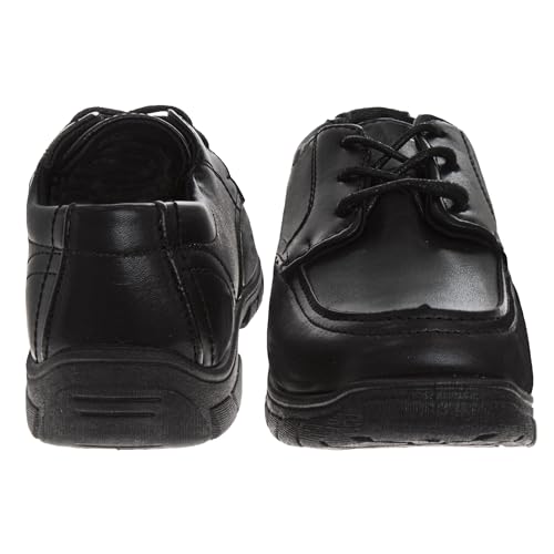 Image of French Toast Boys Shoes - Kids Oxford School Uniform Loafer Church Dress Shoes Slip-On Faux-Leather (Toddler-Big Kid) (Black)