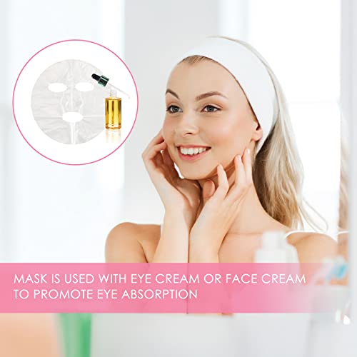Maitys MAITYS-MASKS-0986 200 Sheets Facial Plastic Mask Disposable Facial Sheet Mask Transparent Face Masks Skincare Preservative Facial Paper Sheet Diy Clear Paper Facial Mask Spa Thin Facial Plastic Wrap Moisture Retention thumb #3