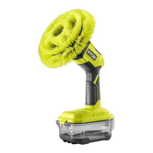 RYOBI 18 V ONE+ Akku-Reinigungsbürste R18CPS-0 (15 cm rotierender Borstenkopf ohne Akku und Ladegerät)