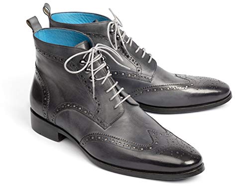 Bottines wingtip Paul Parkman gris pour homme pour affirmer son style avec confort