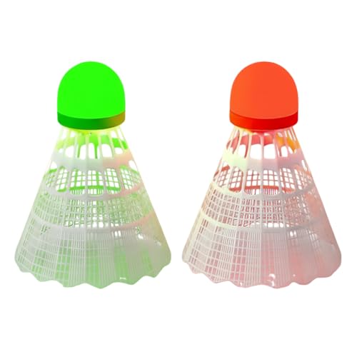 Volantes de bádminton, 3 Piezas, Resistentes al Viento, Luminoso, bádminton Que en la Oscuridad, para Patio, Playa, césped, Exterior, Familia, Adultos y niños