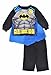 AME Sleepwear Little Boys' Black Batman Pajamas with Blue Cape