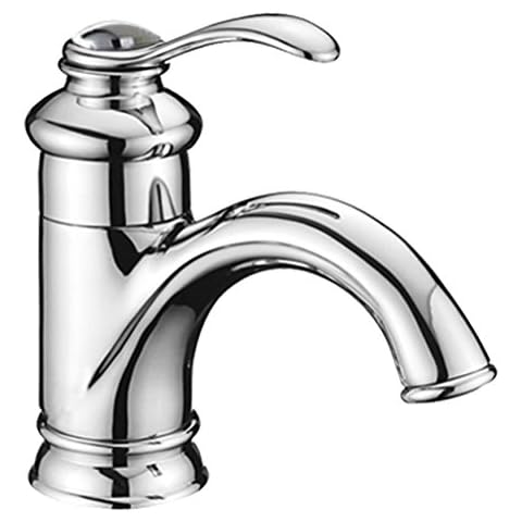 Wovier Waterfall Basin Mixer Tap, Single Handle Single Hole Bathroom Sink Faucet,Chrome Finish Cover