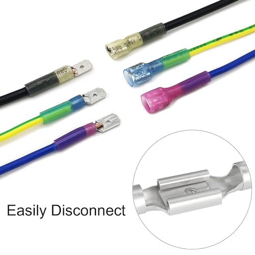 Connecteurs de bornes à sertir thermorétractables 22-10 AWG