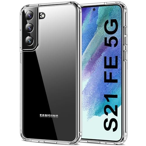 HOOMIL Funda para Samsung Galaxy S21 FE 5G 6,4 Pulgadas, Anti-Amarillo Transparente, Carcasa Antigolpes - HD Clara