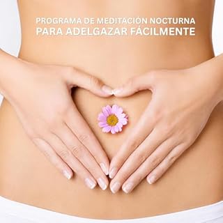 Diseño de la portada del título Programa de meditaci&oacute;n nocturna para adelgazar f&aacute;cilmente