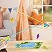 Battat – Play Rod & Reel – Wind – Up Magnetic Lure – 2 Rods & 4 Colorful Fish – Beach & Water Toys – 3+ Years– Magnetic Fishing Set