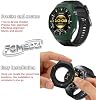 Compatible con Huawei Watch GT 6 Pro 46mm Protector de pantalla y fundas | Película protectora de vidrio templado HD ultra y funda de silicona con marco suave, no para GT6 46mm (paquete de 3+2) 6
