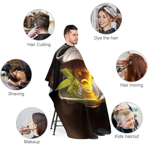 Capa para corte de cabello unisex 66.9x56.7 pulgadas miniatura 3