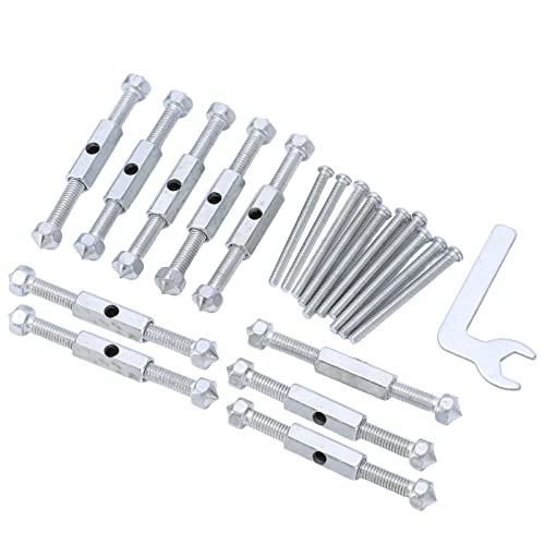 Junction Box Repairer Tool for Switch Box Repair with Struts, Bolts, Wrench for 86mm x 86mm Electrical Wall Boxes (86 Metal Strut)
