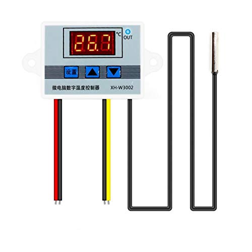cjcaijun Temperaturregelung Professioneller W3002 Digital LED-Temperaturregler 10A Thermostatregler Reptil-Wärmelampe (Color : 24V) Cover