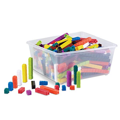 hand2mind Interlocking UniLink Math Linking Cubes, Teacher Counting Blocks for Math, Counting Cubes for Kids Math, Classroom Manipulatives for Elementary, Counters for Kids Math (Set of 2000)