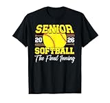 Softball Senior 2026 Proud Senior Softball Player 2026 T-Shirt