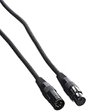 Farbe: Schwarz Accu Cable 1621000014 DMX-Kabel (5-polig, 1,5m)