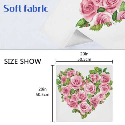 Servilletas de Tela para San Valentín Set x6 miniatura 6