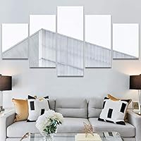 SIGNWIN 5 Panel Canvas Wall Art Abstract Colorful Hallway Industrial Lights Modern Artwork for Home Decorations Ready to Hang - 60