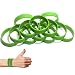 Green silicone wristband, Rubber Bracelets Wristbands Bracelets Blank Rubber Bracelets Party Favors Christmas Present, Green, 12 PCS