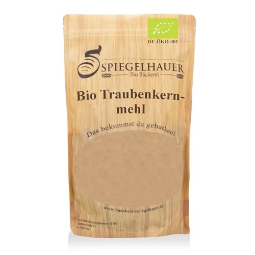 Bio Traubenkernmehl 1 kg ROH Traubenkerne extra fein zu Pulver vermahlen laktosefrei glutenfrei