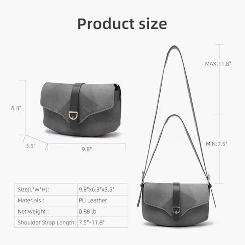 Prettyzys Shoulder Bag for Women Trendy Purse Hobo Tote Handbag Small Clutch Purse Vegan Leather With Adjustable Strap.2