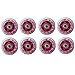 UZIAH インラインスケートホイール 64mm/68mm/70mm 8 パック PU ホイール交換セット耐摩耗性スライドインライン交換ホイール 85A ABEC-9 ベアリング付き,ピンク,68MM