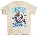 George Pickens Cartoon Style Dallas Football T-Shirt (US, Alpha, Medium, Regular, Regular, Natural)