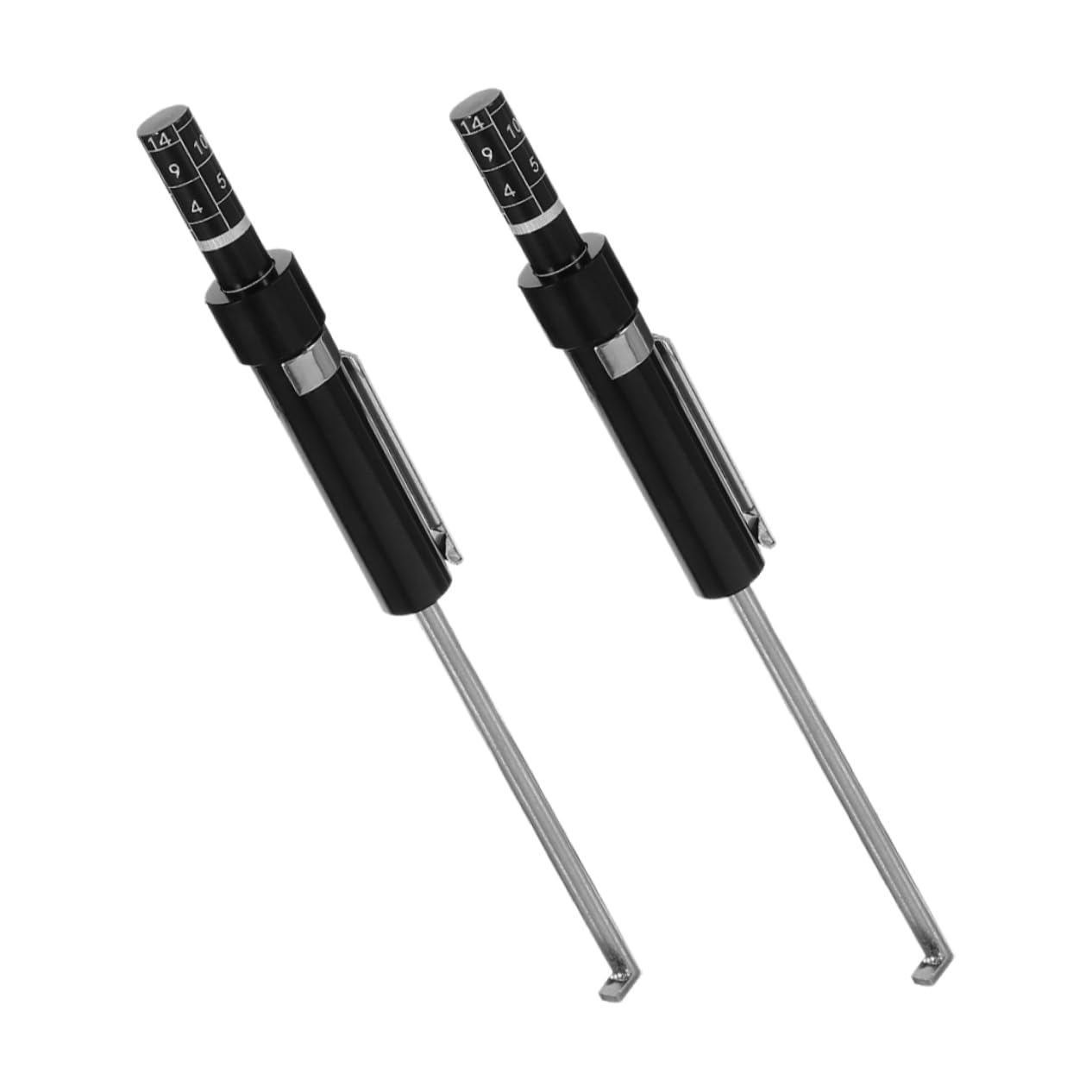 PRETYZOOM 2PCS Brake Pad Thickness Gauge Accurate Measuring Tool for Car Brake Maintenance for Quick Assessments and Reliable Performance