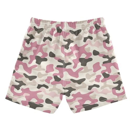 JUNZAN Camo Taupe Boys Swim Trunks Toddler Swimming Trunks for Boy Beach Swim Shorts2