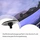GIONAR 46mm Blindstopfen Heckwischerabdeckung, Zierschraube für Heckscheibenwischer, Wischerarm Abdeckung, Glasstopfen für Heckklappe, Schwarz