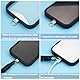 sebudion 2 Stück Edelstahl Handykette Universalpads,Handy Lanyard Pads, Handyband mit Metallring Patch, Schwarz Lanyard für Handgelenk, Anti Verlust Universal für Smartphones