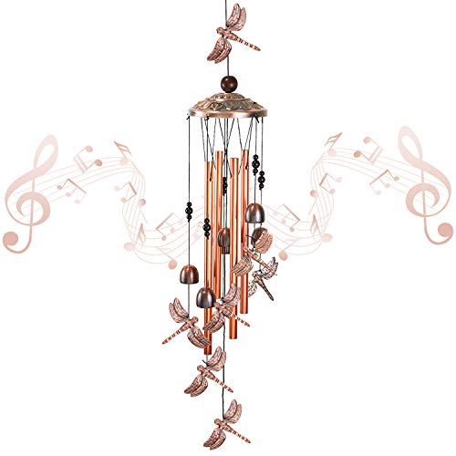 Ymxbl Outdoor Dragonfly Wind Chimes Decoration, Gift For Mom, Dragonfly Wind Bell, Indoor Dragonflies Windchimes, Wind Catcher, Aluminum Dragonfly Chime, Home Decor Mobile Windchime, Garden Wind Chime #TOP4
