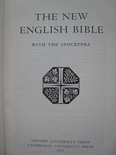 The New English Bible New Testament: The Comple... B000I0ATOE Book Cover