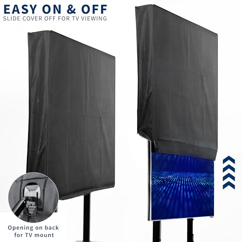 VIVO Flat Screen TV Cover Protector for 65 to 70 inch Screens, Designed for VIVO’s Electric Ceiling Mount MOUNT-E-FD70, Outdoor, Weatherproof, Water Resistant, COVER-FD65 by VIVO - Image 5