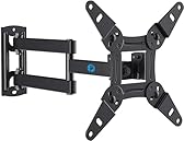 Pipishell Full Motion TV Wall Mount for Echo Show 21/15 and 13-43 Inch Flat Curved Screen TVs & Monitors, Max VESA 200x200mm up to 44lbs, TV Mount Wall Bracket with Rotation Swivel Tilt Extension