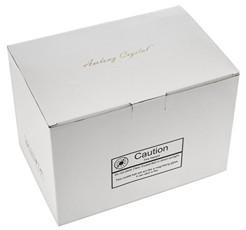 Amlong Crystal Newel Post Cap Finial - Crystal Ball 150Mm (6 Inch) Diameter #TOP2