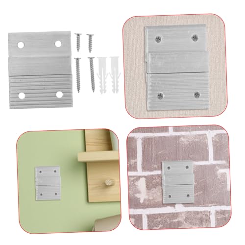 Image of Uonlytech 1set Heavy-Duty Hanger Interlocking French Cleat Brackets for Secure Picture and Mirror Mounting Wall Hook for Art Display and Framing Supplies