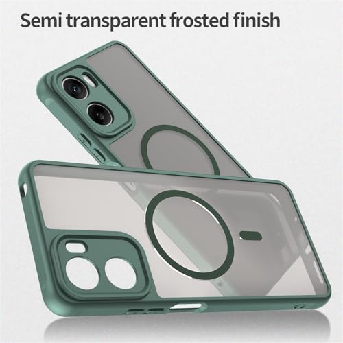 Image of Compatible with Motorola Moto G06 Power Case Cover,Compatible with MagSafe,Anti-Fall,Compatible with Motorola Moto G06 XT2535-1 XT2535-2 XT2535-14 Cell Protective Phone Case Green