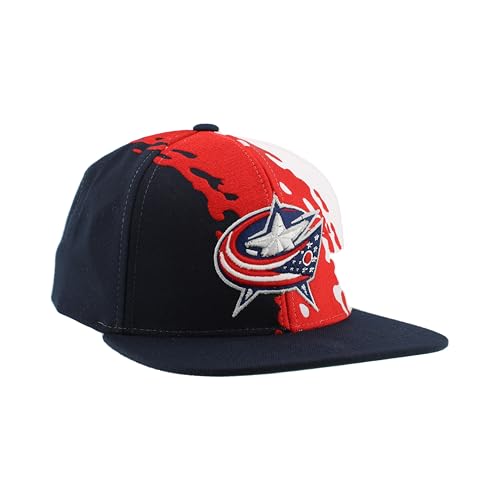 Image of ZHATS NHL Unisex-Adult NHL Officially Licensed Adjustable Snapback Hat Flat Bill Z11 Retro Paintbrush