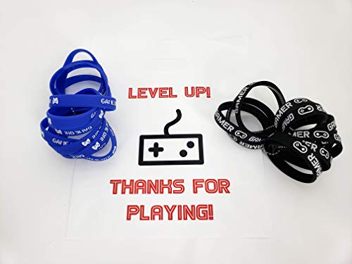 Party Favor Plastic Goodie Bags With Handles- Theme Birthday Supplies Gift Bag For Kids And Adults – Video Games (24 Pack) #TOP2