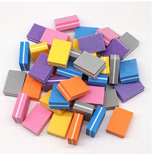 Onsinic 20pcs / Set Mini Feile Buffer Schwamm Nagelpolierblöcke Kleine Tragbare Dateien Lima Nagel-polier Maniküre… – Bild 4