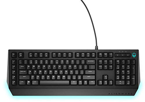 Dell Alienware Advanced Aw Wired Gaming Mechanical Brown Switch Keyboard With Rgb Ambient Lighting - 5 Programmable Macro Key Functions - Black (Renewed) #TOP1