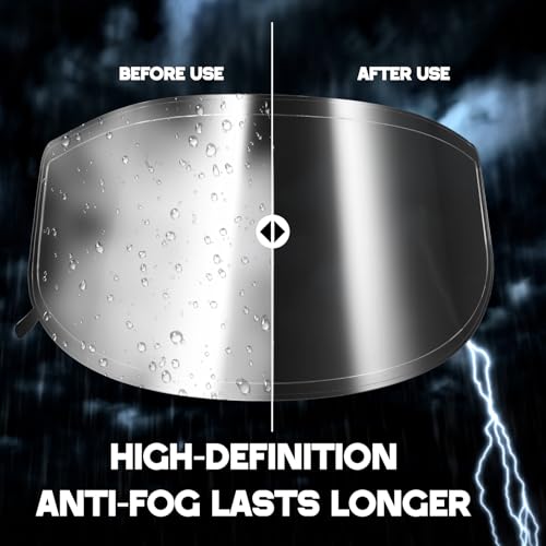 Image of Kingdder 10 Pack Anti Fog Motorcycle Helmet Visor Tint Film