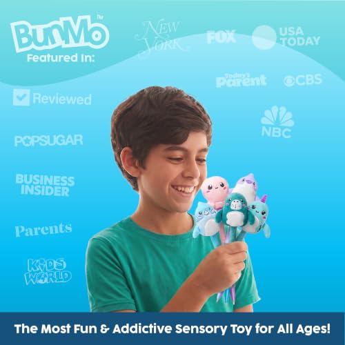 Image of BUNMO Cute Pens - Plush Fun Pens w /Soft Grip & 10 Colorful Refills - Gifts for Tweens - Fun Pencils for Kids - Ocean Animals - Gift for Teens - Squishies for Kids - Plush 5 Pack