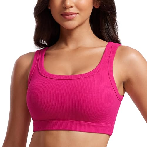 CRZ-YOGA-Ribbed-Sports-Bras-for-Women-U-Back-Wireless-Medium-Impact-Sports-Bra-Padded-Yoga-Workout-Bra