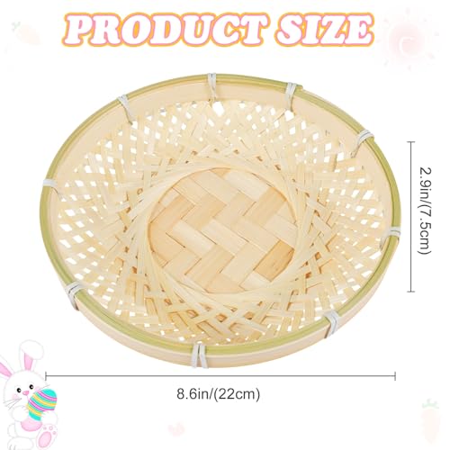 FGen 2 Stück OsterköRbchen 22×5cm, 100g Lafite Geschreddertes Papier, Osterkorb Zum Befüllen, Ostern Geschenkkorb, Osterdekoration, für DIY Geschenkverpackungen und Korbfüllungen