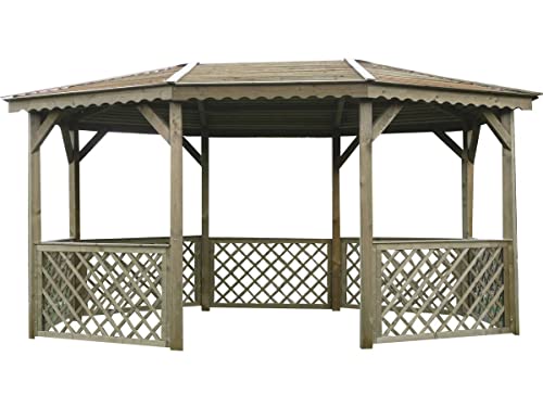 SOLID SUPERIA Kiosque Pavilion Bois 445 x 340 x 256 cm S7708