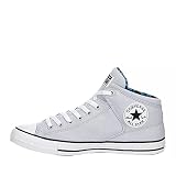 Converse Unisex Chuck Taylor All Star High Street Mid Ghosted Canvas Sneaker - Lace-up Closure - Whi